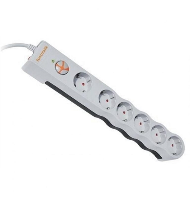 Tunçmatik TSK5015 Powersurge Beyaz Beşli 2 Usb Girişli 1
