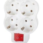 Fetih 107-04 4Lü Anahtarlı Yonca Priz