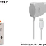 Hytech HY-XT60T 20W Quick 3.0 Type USB-C Beyaz Kablo + Ev Şarj Adaptör