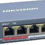 Hikvision DS-3E1105P-EI 4 PORT 10-100 4 PORT POE+ 65W Yönetilemez Switch
