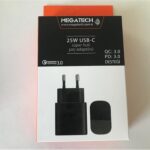 Megatech 25w Siyah USB-C Şarj Kafa QC:3.0-PD:3.0