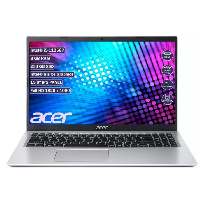 Acer Aspire 3 A315-58 Intel Core i5-1135G7 8 GB 256 GB Nvme SSD Freedos 15