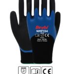Beybi NMF134 10Beden 12li Double Mikro Köpük 3-4 Nitril Kaplı Polyester Örgü Eldiven