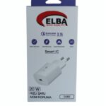 Elba ELB02-20WPD Beyaz 20W USB-C Şarj Kafa PD 3.0-QC4.0(Akıllı Koruma-Hızlı Şarj-Isıya Dayanıklı)