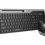 A4 Tech Fstyler FB2535C Gri Bluetooth+2.4G Nano Fn Multimedya Klavye Şarjlı Mouse Set
