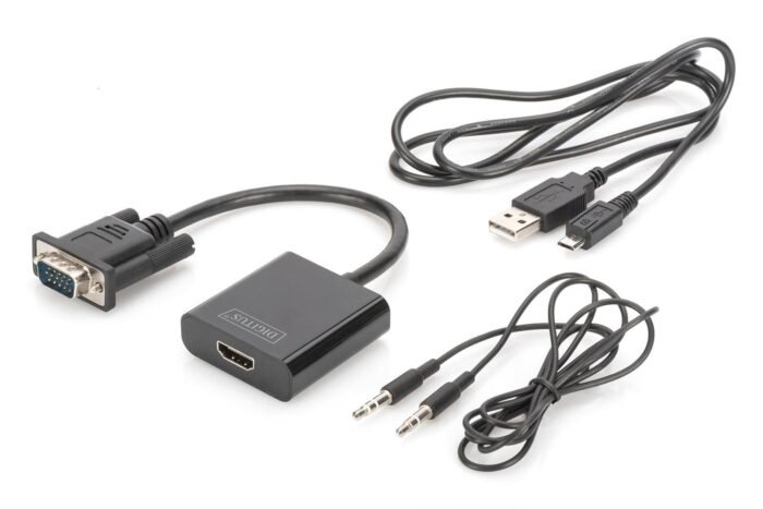 Digitus DA-70473 VGA - HDMI Çevirici + Ses (3.5mm)