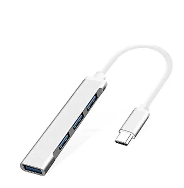 Inca IUSB-04T Type-C Grişli 4Port Usb Hub 3X2.0 USB Çıkış 3.0 USB Çıkış 5 Gbps