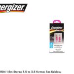 Energizer C13JAJAHRD4 1.5m Stereo 3.5 to 3.5 Kırmızı Ses Kablosu