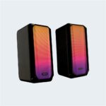 Mikado MD-356 2.0 5Wx2CH RGB Ledli Siyah USB Multimedia Oyuncu Speaker Hoparlör
