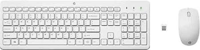 HP 230 3L1F0AA Kablosuz Klavye & Mouse Kombo Beyaz 1600dpı (2 x AAA (keyboard); 1 x AA (mouse)