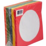 CD&DVD Zarfı Renkli 80gr 100 lü Paket Pencereli (Kırmızı