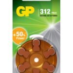 GP ZA312 1.4V Düğme Kulaklık Pili 6'lı Paket