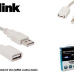 S-link SL-UE135 15mt 2.0 Usb Şeffaf Uzatma Kablosu