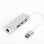 Digitus DA-70250 3 PORT 3.0 + ETHERNET SİYAH