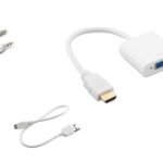 S-link SL-HVS13 Hdmı Erkek To Vga Dişi + Audio Micro Usb Çevirici