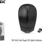 Everest SM-340 Usb Siyah 3D Optik Kablosuz Mouse