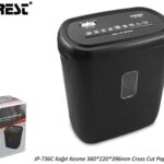 Everest JP-736C 21L Kağıt Kesme Makinesi 360-220-396mm Cross Cut Paper Shredder