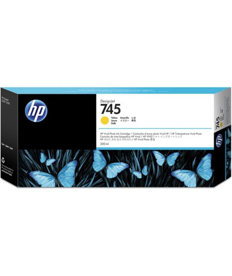 HP 745 Yellow Sarı 300ML Plotter Kartuşu F9K02A