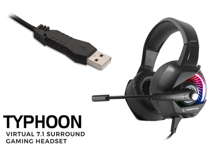 Rampage RM-K66 TYPHOON Siyah USB 7
