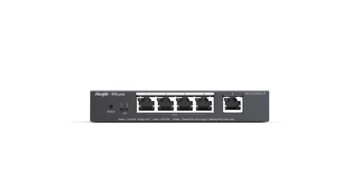 Ruijie-Reyee RG-ES205GC-P 4Port POE+ 10-100-1000 Mbps+1 Port 10-100-1000 Mbps Gb Yönetilebilir 54W