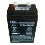 Ttec 4V 6Ah Bakımsız Kuru Akü Işıldak Fener Akü