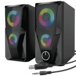 Mikado MD-336 2.0 6 Watt RGB Ledli Siyah Multimedia USB Speaker