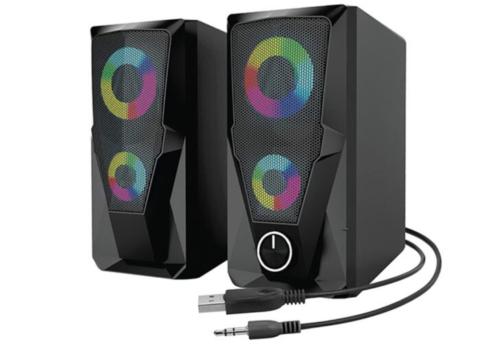 Mikado MD-336 2.0 6 Watt RGB Ledli Siyah Multimedia USB Speaker