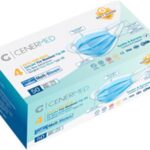Cenermed Mavi 4 Katlı Lastik Halkalı Melt-Blown Maske Kutada 50 Adet