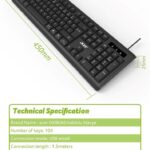 Acer OAK-0A0 Siyah Kablolu Sessiz Tuşlu Klavye (Caps Lock) (Kablo Uzunluğu 1.50Cm) Caps Lock