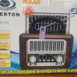 Everton Rt-711-Usb-Tf-Am-Fm-Sw-Tws-Usb Güneş Eenerjili Nostaljik Radyo