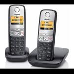 Gigaset A415 Duo 2 li Siyah Telsiz Dect Telefon 100 Rehber Handsfree Işıklı Ekran