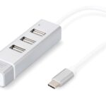 Digitus DA-70253 USB Type-C™ 3-Port Hub + Fast Ethernet LAN Adapter