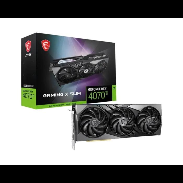 Msı GeForce RTX4070Ti Gaming X Slim 12G 12GB GDDR6X 192Bit DX12 Gaming (Oyuncu) Ekran Kartı
