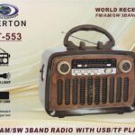 Everton Rt-553 Bluetooth Fm-Usb-Tf-Aux Şarjlı Nostaljik Radyo
