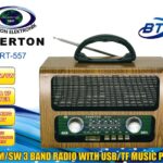 Everton Rt-557 Bluetooth Fm-Usb-Tf-Aux Şarjlı Nostaljik Radyo