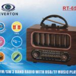 Everton Rt-836 Bluetooth Fm-Usb-Tf-Aux Şarjlı Nostaljik Radyo