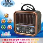 Everton Rt-853 Bluetooth Fm-Usb-Tf-Aux Şarjlı Nostaljik Radyo