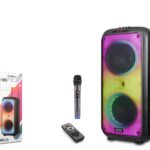 NDR-1095 6000W tepe güç çift 8" Karaoke Bluetooth Boombox