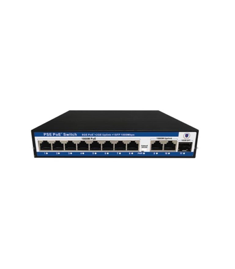 Nova NVC-PSE1621G 16 Port Poe+ 10-100 Mbps 2 Port 10-100-1000 Mbps Uplink 1 Port SFP Switch 300W