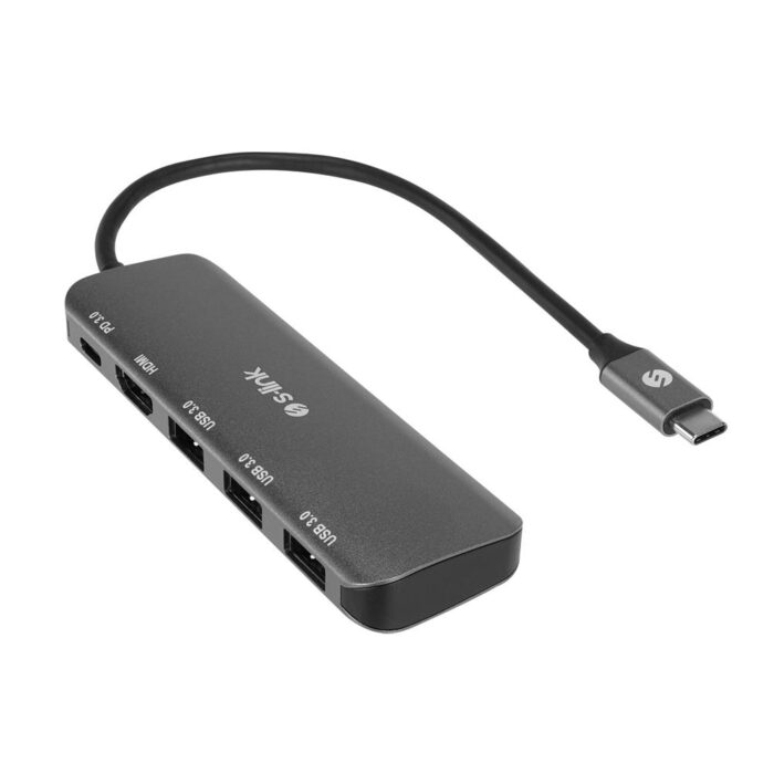 S-link SW-U518 Gri Metal USB 3.. to 3-USB3.0