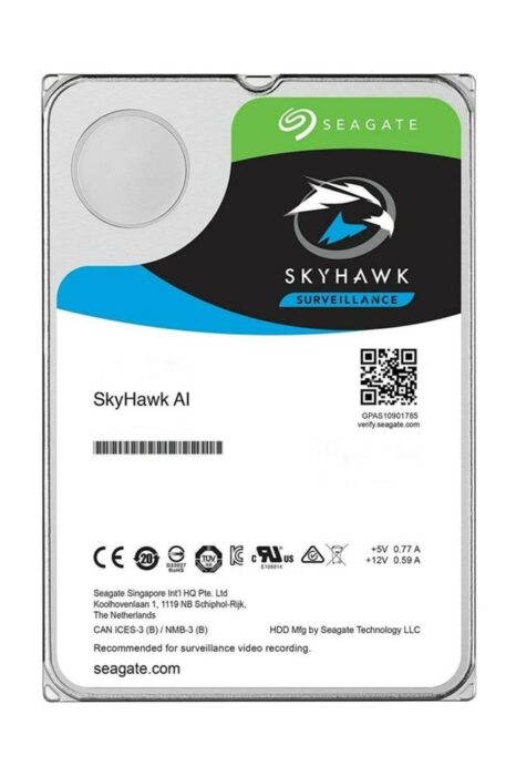 Seagate 10Tb 3.5" Skyhawk 7200Rpm 256Mb Sata 3.0 St10000Ve0008 Harddisk (Distribitör Ürünü)