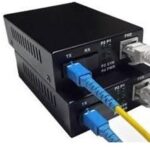 Teldata Media Converter Single Mode 10-100-1000 20 Km Dual Sc 2 Li Paket Set