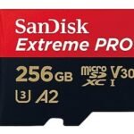 SanDisk Extreme Pro SDSQXCD-256G-GN6MA Class 10 UHS-I U3 A2 V30 256 GB Micro SD Kart