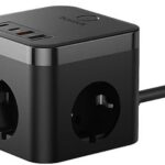 Baseus Pow Cube 7 Port 1.5m 30W Siyah Şarj Adaptörü (E00066400117-00)