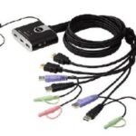 Aten CS692 2 Port USB 2.0 HDMI KVMP 2-Port USB HDMI-Audio Cable KVM Switch with Remote Port Selector
