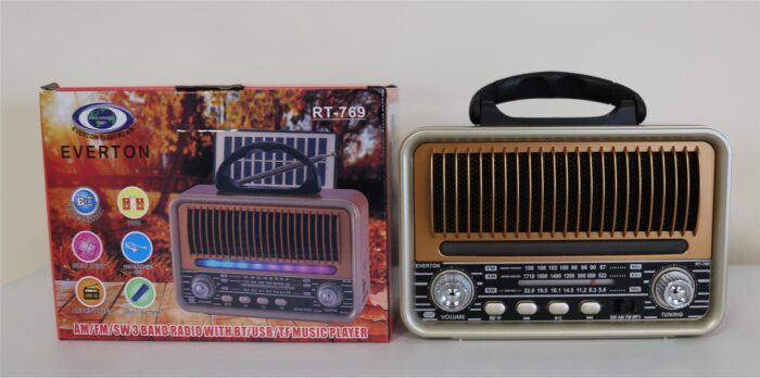 Everton Rt-769 Bluetooth Fm-Usb-Tf-Aux Şarjlı Nostaljik Radyo