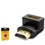 HADRON HDX1258 HDMI (M) TO HDMI (F) ADAPTÖR L TİP SİYAH