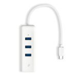 Tp-Link UE330C 10-100-1000 Mbps 3.0 Type C Ethernet Çevirici + 3 Port USB Çoğaltıcı