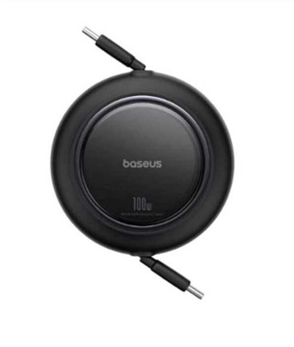 Baseus P10364500113-00 Free2 Pull Mini Kablolu USB-C 100W Şarj Kablosu Siyah