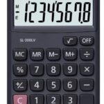Casio SL-300LV-W-DP 8 Hane Cep Tipi Hesap Makinesi